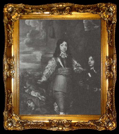 framed  William Dobson Charles II as a boy commander, ta009-2
